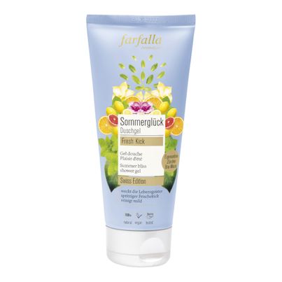 Organic Summer Happiness Shower Gel 200ml from farfalla