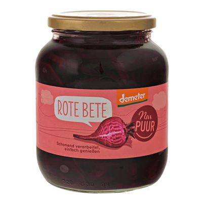 Bio Rote Bete 680g - 6er Vorteilspack von Nur Puur