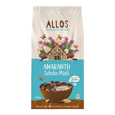 Bio Amaranth Schoko Müsli 1500g - 5er Vorteilspack von Allos