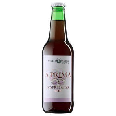 APrima Gspritzter rot 330ml - 12er Vorteilspack Spritzer in der Glasflasche von Winzer Krems - Ready to Drink Flaschenspritzer