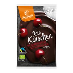 Bio Kirsche in Zartbitterschoko 50g - 10er Vorteilspack von Landgarten
