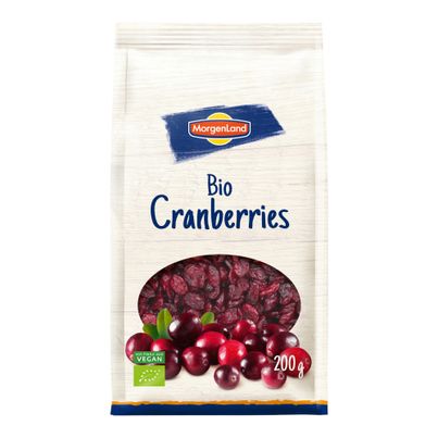 Bio Cranberries getrocknet 200g - 8er Vorteilspack von Morgenland