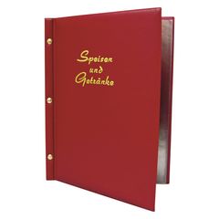 Speisekarte weinrot A4 von Decor Service