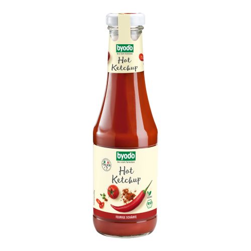 Organic Hot Ketchup 500ml - value pack of 6 from Byodo