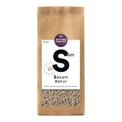 Organic natural sesame 250g - value pack of 6 from Antersdorfer Mühle