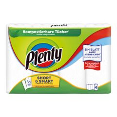 Küchenrolle 2lg.weiß Short74Bl von Plenty