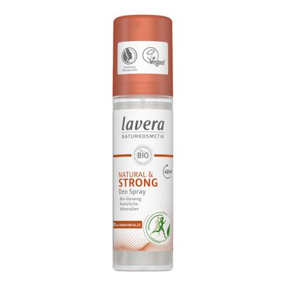 Bio Deo Spray Strong 75ml - 4er Vorteilspack von Lavera Naturkosmetik