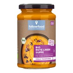 Bio Suppe Rote Linsen Orientalisch 375ml - 6er Vorteilspack von Rettergut