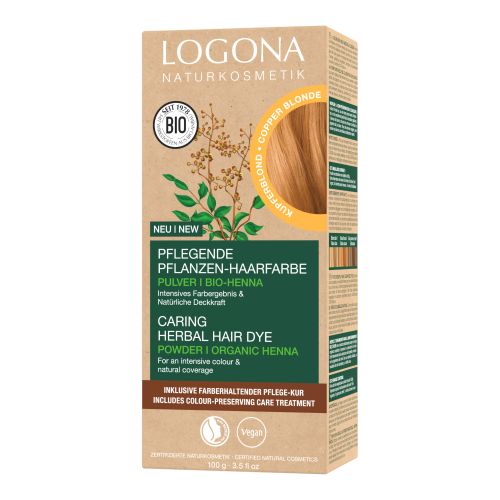 Organic Hair Card copper blonde 100g from Logona Natural Cosmetics