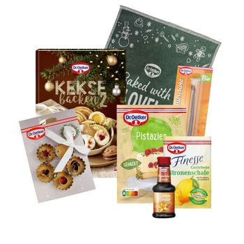 Dr. Oetker Set Mit Liebe verpackt - Linzer Augen