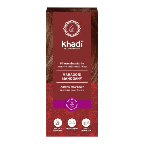 Bio Pflanzenhaarfarbe Mahagoni 100g von Khadi