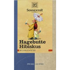 Organic rose hip hibiscus a 3g 18 bags - value pack of 6 from Sonnentor