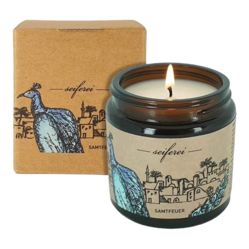 Massage and scented candle - Velvet Fire 120ml from the soap shop