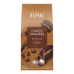 Bio Choco Dragées Espresso 75g - 8er Vorteilspack von Vivani