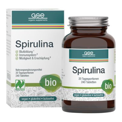 Bio Spirulina 240 Stück 500mg 240ct von Gse