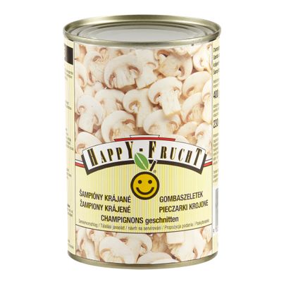 Champignons geschnitten 400g von Happy Frucht