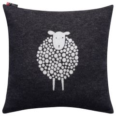 gefülltes Kissen Schaf 45 x 45 cm - Anthrazit - GRS zertifiziert