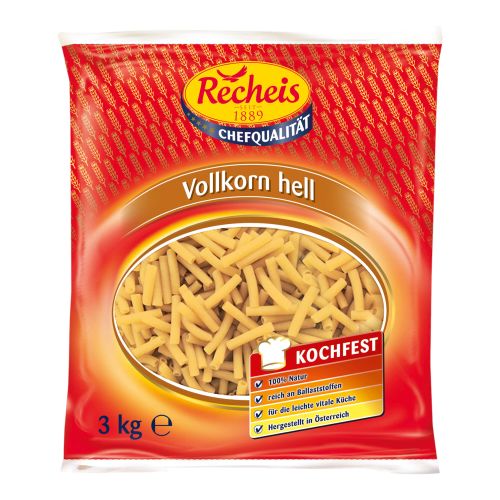 Recheis Vollkornpasta hell Makkaroni 3000g