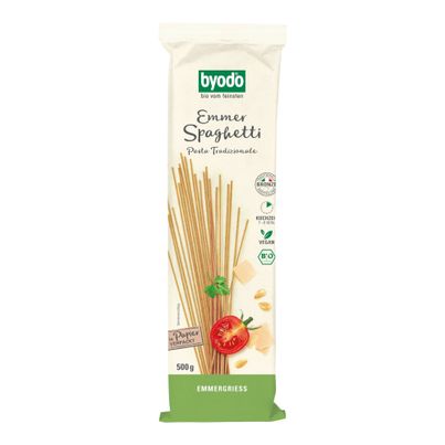 Bio Emmer Spaghetti semola 500g - 12er Vorteilspack von Byodo