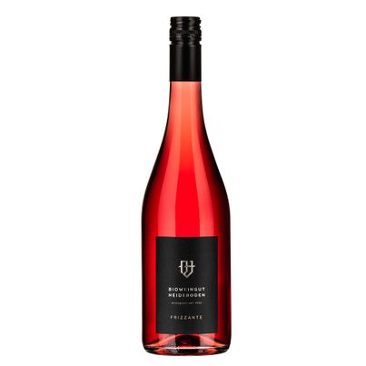 Bio Frizzante Rosé 2023 750ml - ausgeprägte Fruchtnuancen - milde Kohlensäure - angenehme Süße aus Bio Trauben von Bioweingut Heideboden