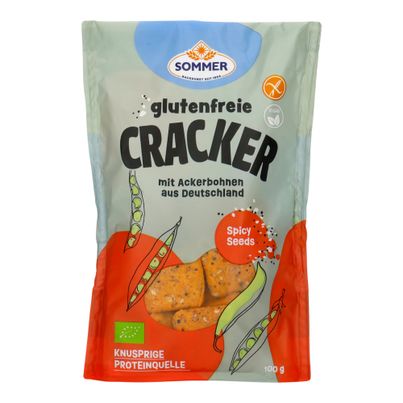 Bio Bohnen Cracker Spicy Seeds 100g - 10er Vorteilspack von Sommer