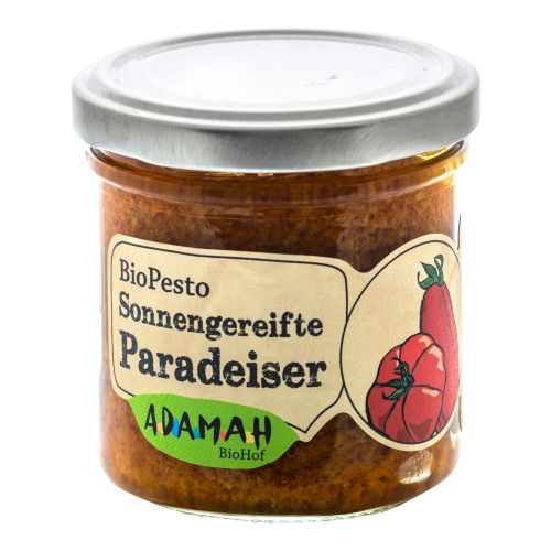 Organic Tomato Pesto 125g - value pack of 6 from Adamah Biohof