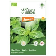 Bio Basilikum Genovese 4.85g Saatgut von Living Seeds