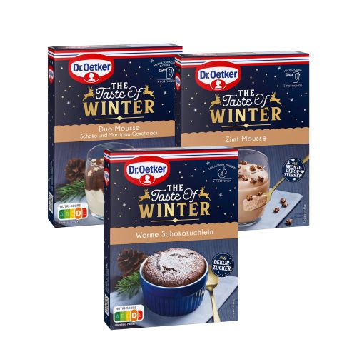 Dr. Oetker Aktions-Set Weihnachtsdessert 3er