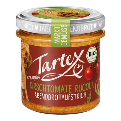 Bio Kirschtomate Rucola Aufstrich 135g - 6er Vorteilspack von Tartex