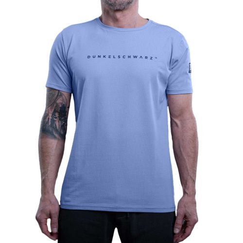 Dunkelschwarz T-Shirt DS-1 LOGO lila