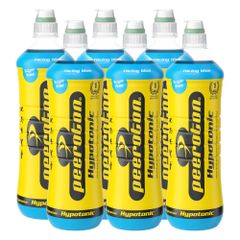 Peeroton Hypotonic - Sport Elektrolyt Ready to drink Getränk Racing Blue - Zuckerfrei 750ml - 6er Vorteilspack