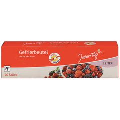 Gefrierbeutel mit Zip 1l 20Stück von Jeden Tag