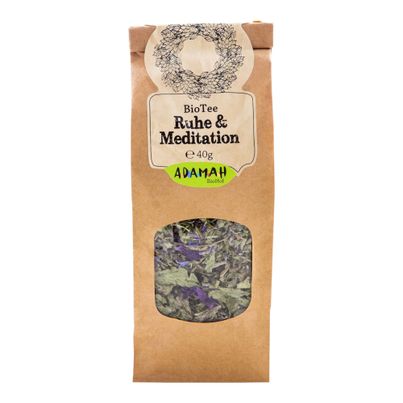 Bio Kräutertee Ruhe und Meditation 40g - 6er Vorteilspack von Adamah Biohof