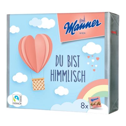 Manner Original Neapolitaner Schnitten 8er Geschenkpackung Du bist himmlisch 600g