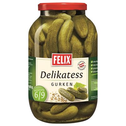 Delikatess Gurken 6-9 3400ml von Felix