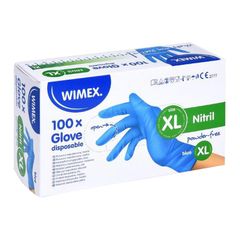 Handschuhe Nitrile XL blau 100Stück von Wimex