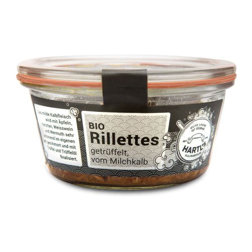 Bio Getrüffeltes Rillettes vom Milchkalb 170g - Fertiggericht von Hartls Kulinarikum