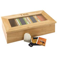 Teebox Holz 4 Fächer von Assheuer & Pott