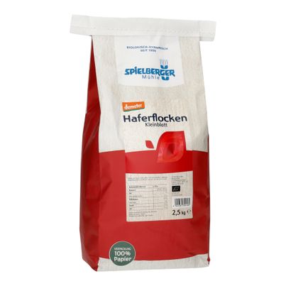 Bio Haferflocken Kleinblatt 2500g von Spielberger Mühle