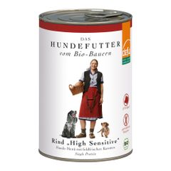 Bio Hundefutter Rind High Sensitive 410g - 12er Vorteilspack von Defu