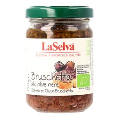 Bio Bruschetta Olive schwarz 130g - 6er Vorteilspack von La Selva