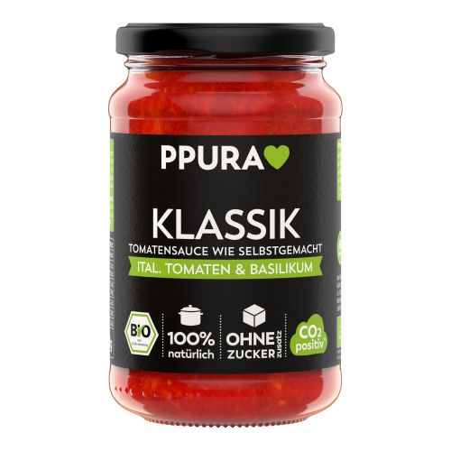 Bio Sugo Klassik Tomate&Basilikum 340g - 6er Vorteilspack von Ppura