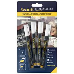 Kreidemarker weiß 1-2mm 4Stück von Securit