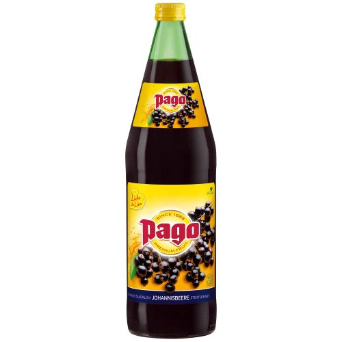 Pago blackcurrant nectar 1000ml reusable - value pack of 12 from Pago