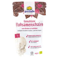 Bio Flohsamenschalen gemahlen 170g - 6er Vorteilspack von Govinda