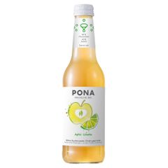 PONA Bio Apfel Limette sparkling juice 330ml - Erfrischendes Fruchtsaftgetränk ohne zugesetzten Zucker von PONA
