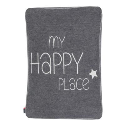 Dog Bed My Happy Place Color Grey 60x90cm by David Fussenegger