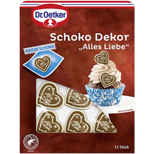 Dr. Oetker Chocolate Decor All Love 12 pcs - 18g