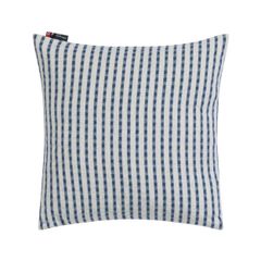 Kissenhülle Streifen strukturiert 40 x 40 cm - Marine - GRS zertifiziert - von David Fussenegger