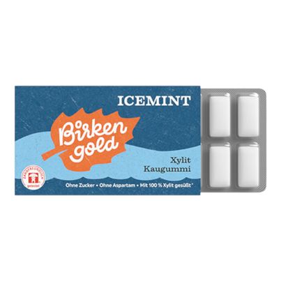 Bio Kaugummi Icemint 12ct - 24er Vorteilspack von Birkengold